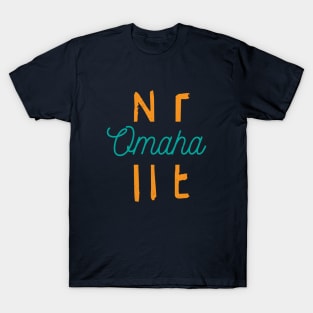 Omaha Nebraska City Typography T-Shirt